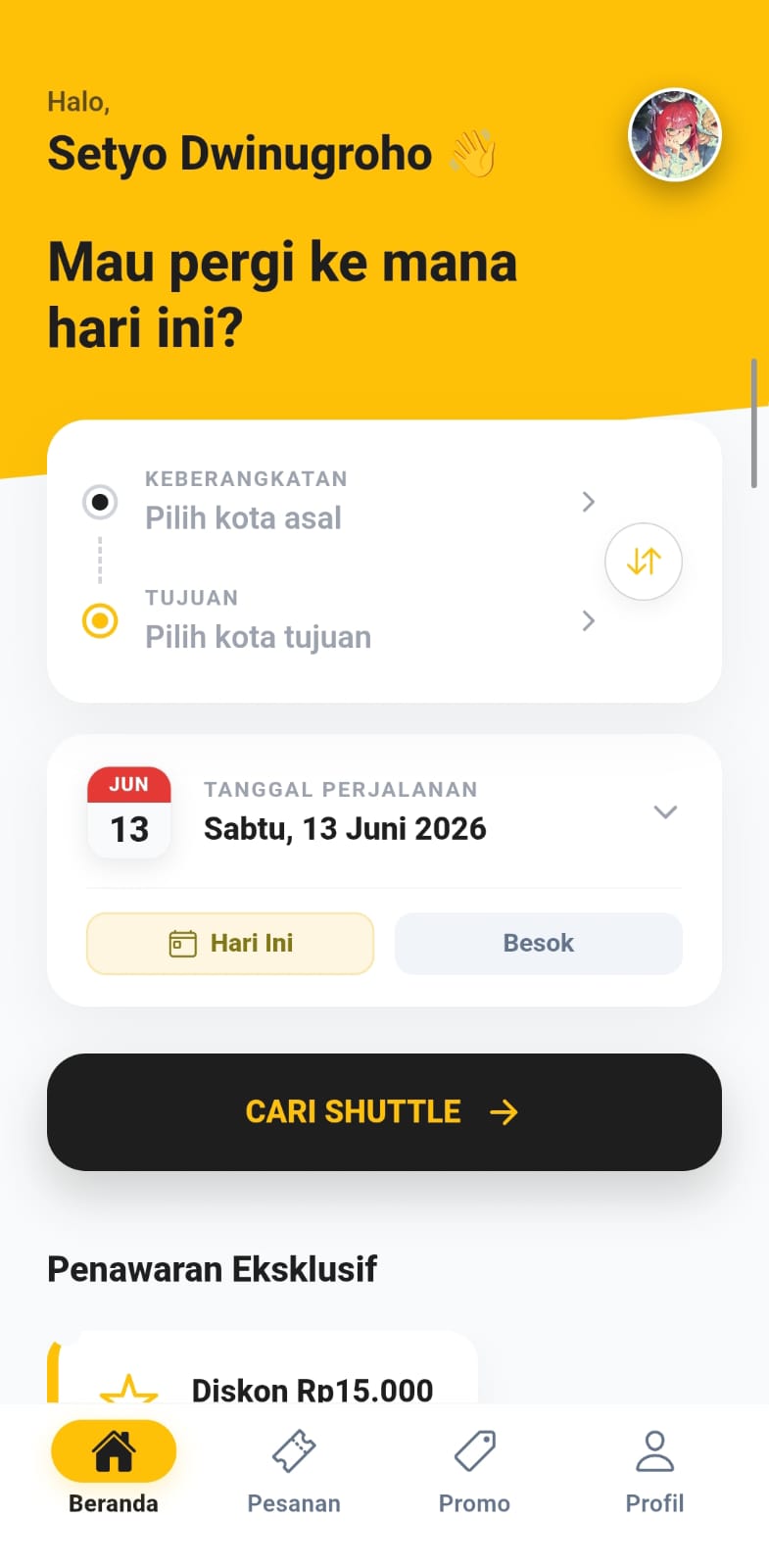 D-Voyager App Screenshot