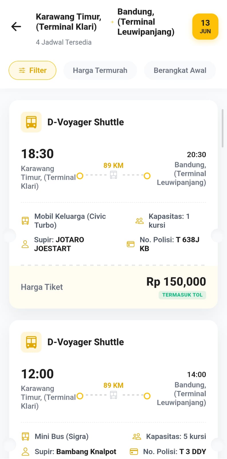 D-Voyager App Screenshot